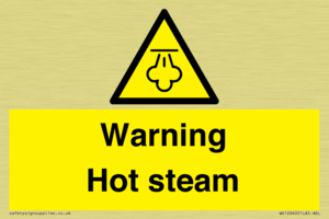 Warning Hot steam